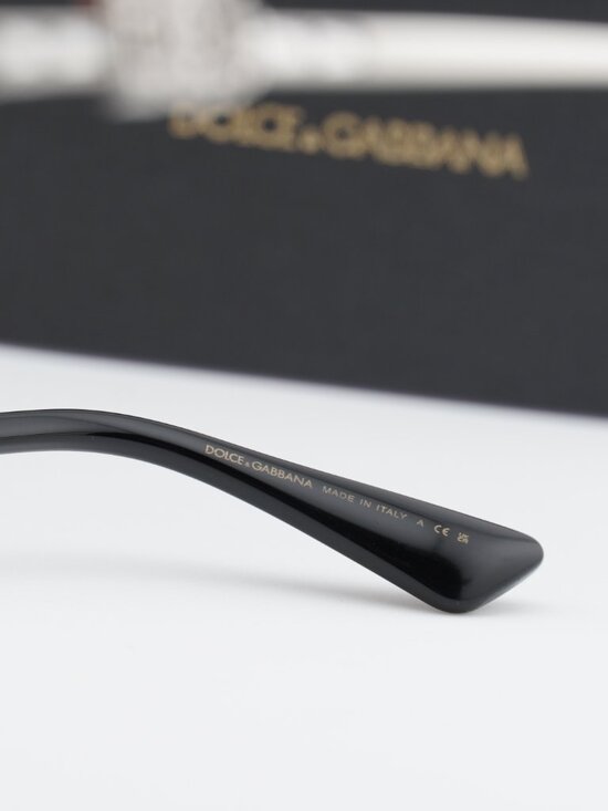 Dolce & Gabbana DG2333B 05/87 Shield Sunglasses - Silver with White Stone\\Grey